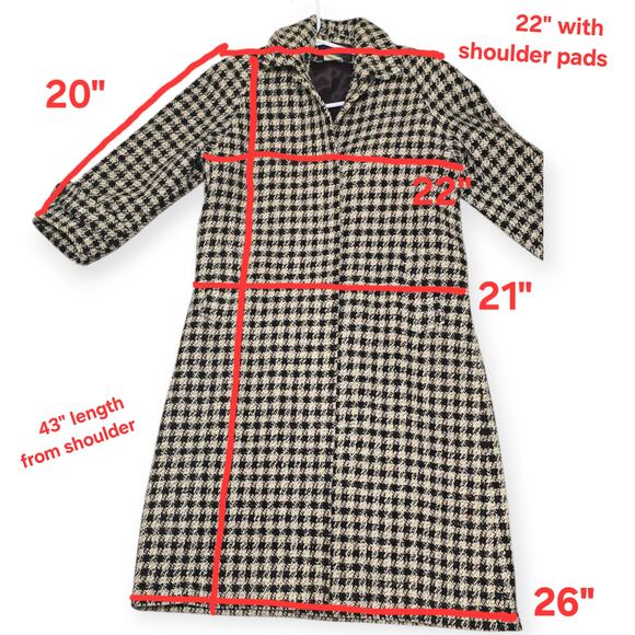 Vintage Charter Clip John Molloy Wool Coat Made in Ireland Size 6 Donegal Tweed - Picture 14 of 15